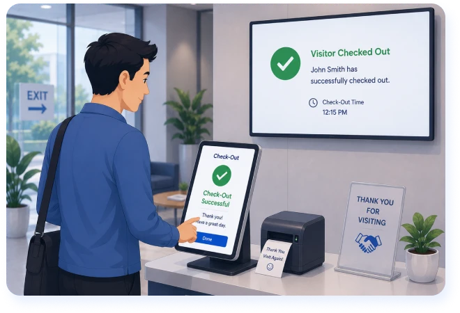 Visitor Checks Out